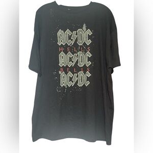 NWT‎ | AC/DC Hells Bells Tour Graphic T-Shirt Rock Band Music Retro